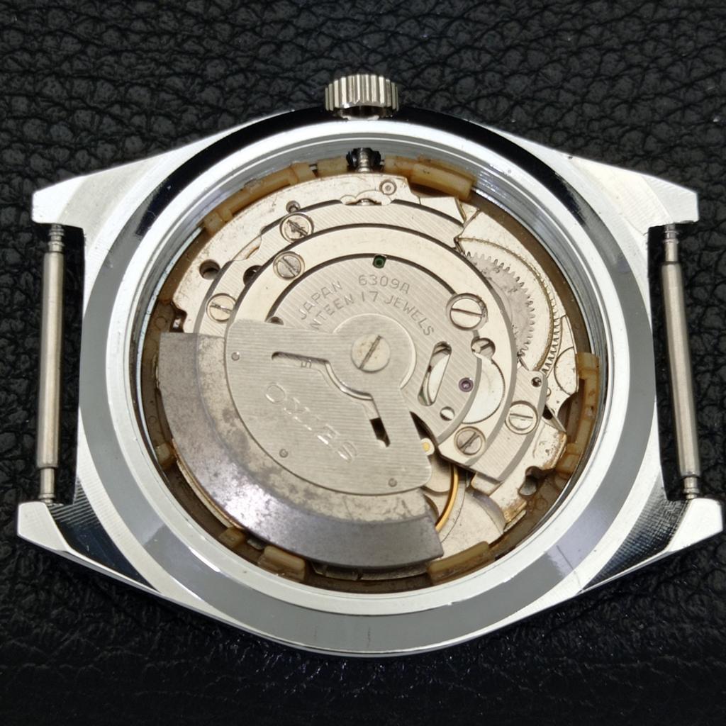 MENS VINTAGE SEIKO 5 AUTOMATIC REFURBISHED JAPAN BLUE COLOR DIAL WATCH a440654-4 Sk-a440654