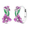 Vendita Calda Orecchino a Cerchio in Argento 925 per Donna Geometria Cuore Piuma Gatto Pendientes Gioielli alla Moda