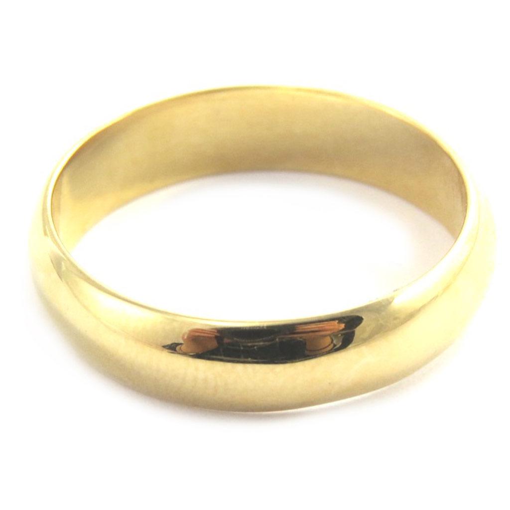 Gold Plated Wedding Band 'Demi-Jonc' - 5 Mm