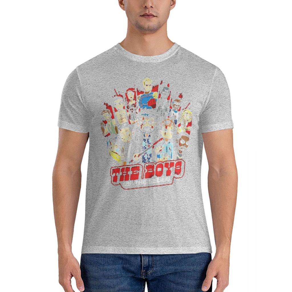 The Homelander The Boys Season 4 T-Shirt Men The Boyz Streetwear Cotton T-Shirts Summer O Neck Hip Hop Tee Shirt Oversized Tops
