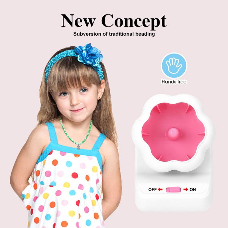 Clay Bead Spinner Electric Bead Spinner For Jewelry Making Bead Bowl For Clay Beads With Needle And Thread Making Waist Beads