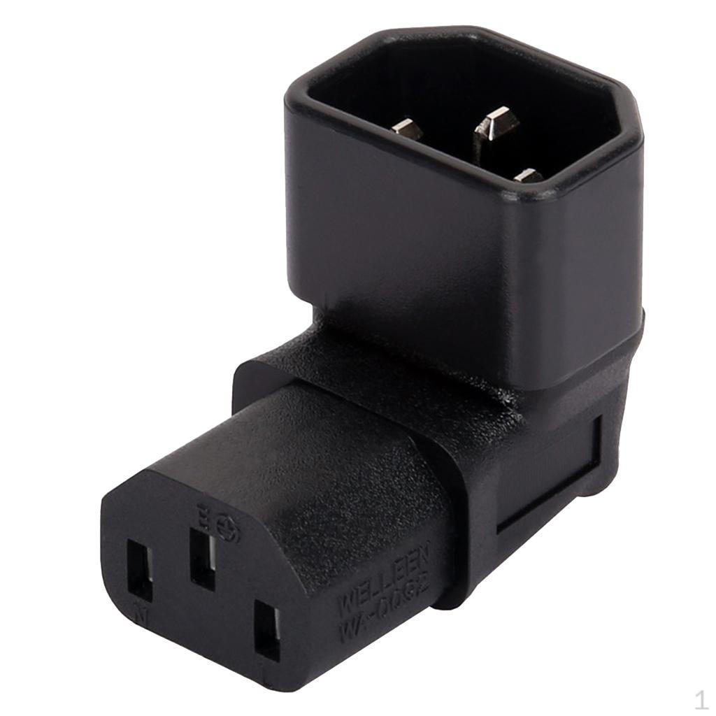 

IEC320 C14 C13 Женский адаптер питания под углом 90 градусов