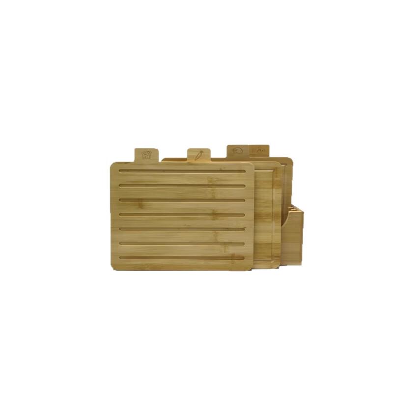 ZISIZ Bamboo Cutting Board with Stand