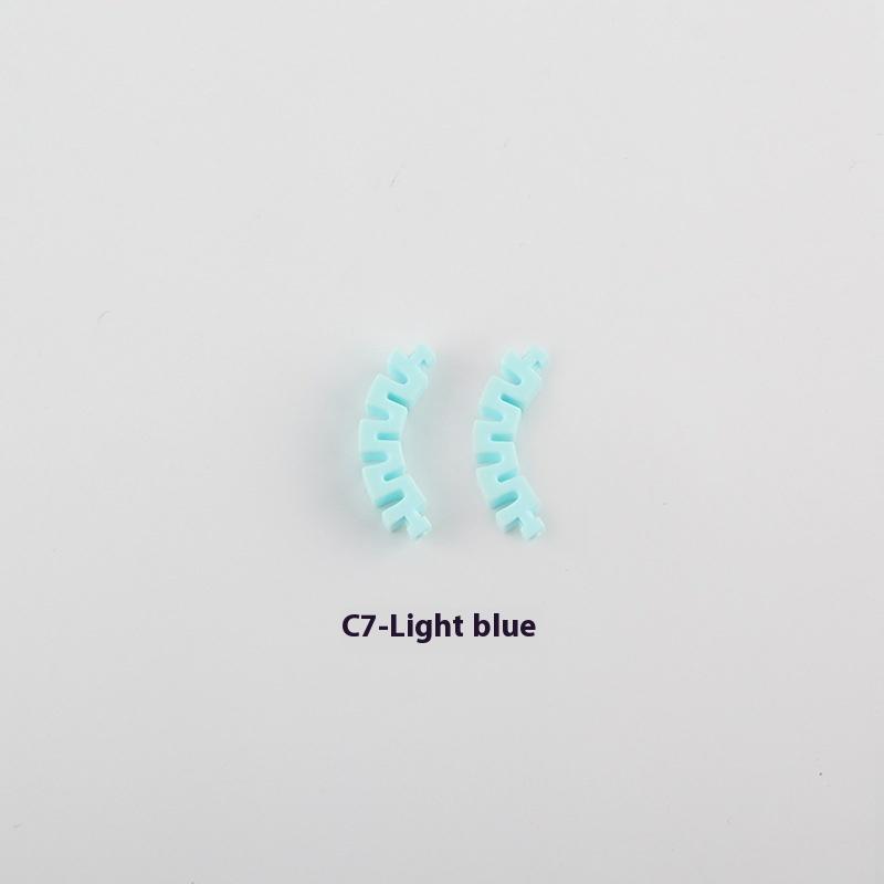 

Детские силиконовые дужки для очков, дужка для очков, противоскользящая защелкивающаяся сменная дужка для очков, силиконовые дужки для очков разных цветов светло-синий