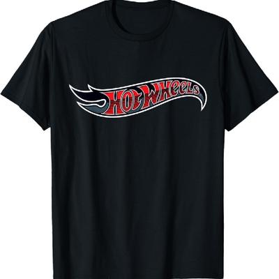 Tričko s černým a červeným logem Hot Wheels