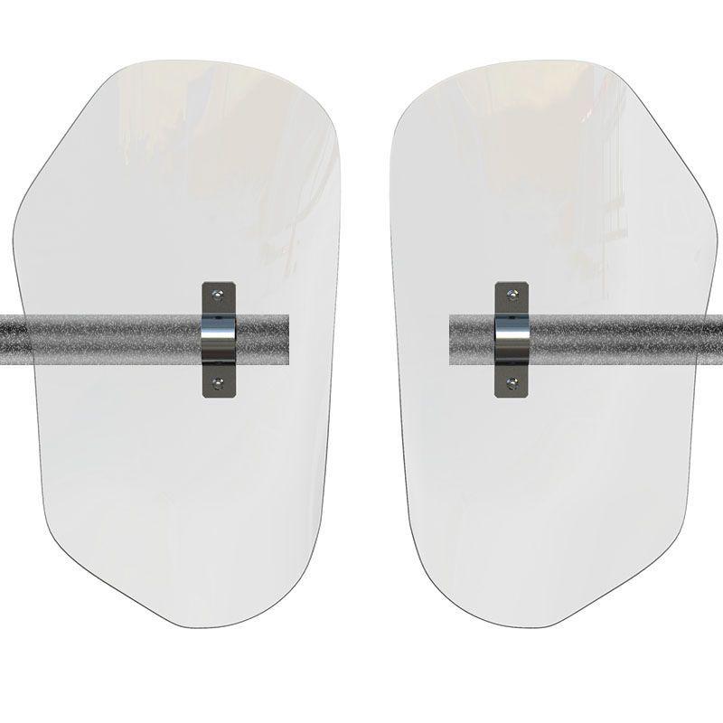 Suzuki DL250 Motorcycle Accessories: Butterfly Bumper, Knee Pads, Windshield, Mudguards