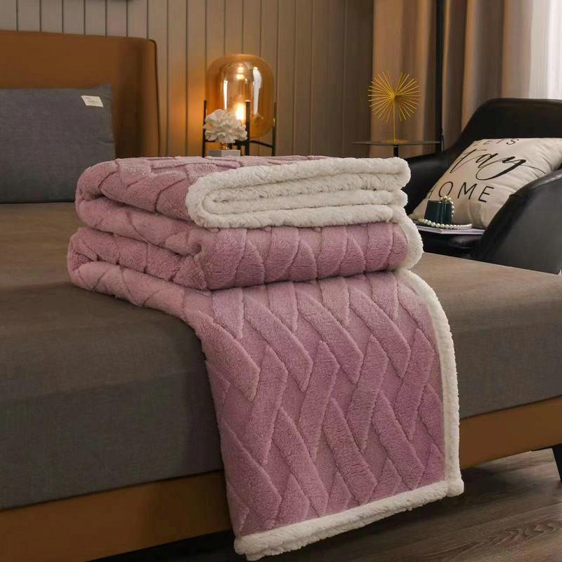 Sherpa Throw Blanket for Couch - Cozy Blanket for Bed, Soft Fuzzy Blankets, Fleece Thick Warm Blanket for Winter