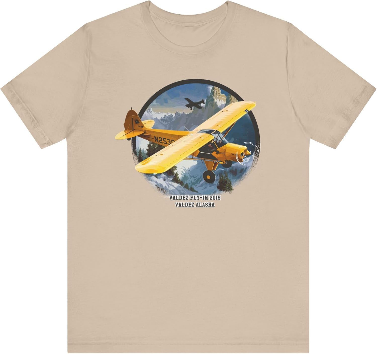 Retro Plane Graphic Design Tee, Plane Shirt, Vintage Tees, Art Design T-Shirt, Graphic Tee, Retro Art Shirts S разноцветный