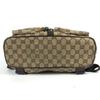 GUCCI 114552 GG logo backpack Bag Backpack GGCanvas/Leather Beige/Dark brown