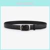 Minimalist Leather Belt For Women With Alloy Buckle For Business And Casual Wear