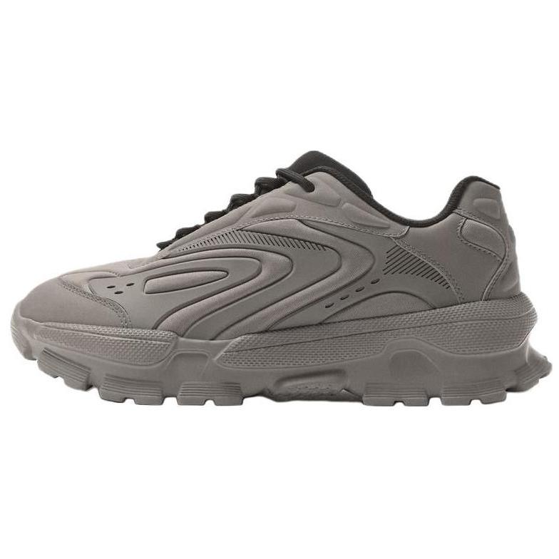 ZARA Chunky Sole Lace Up Dad Sneakers Grey Mens 1230052038 40