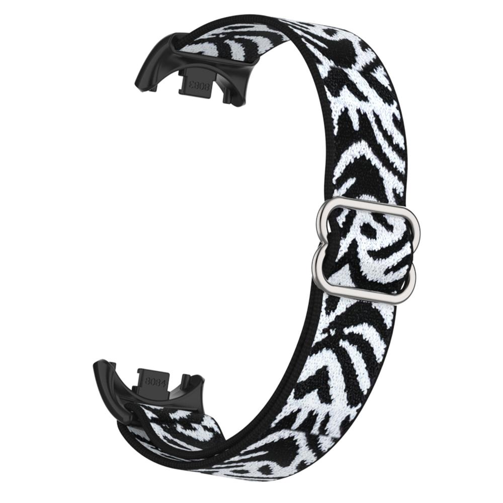 For Xiaomi Smart Band 9/Smart Band 8 Nylon Wrist Strap with Connector Elastic Watch Band