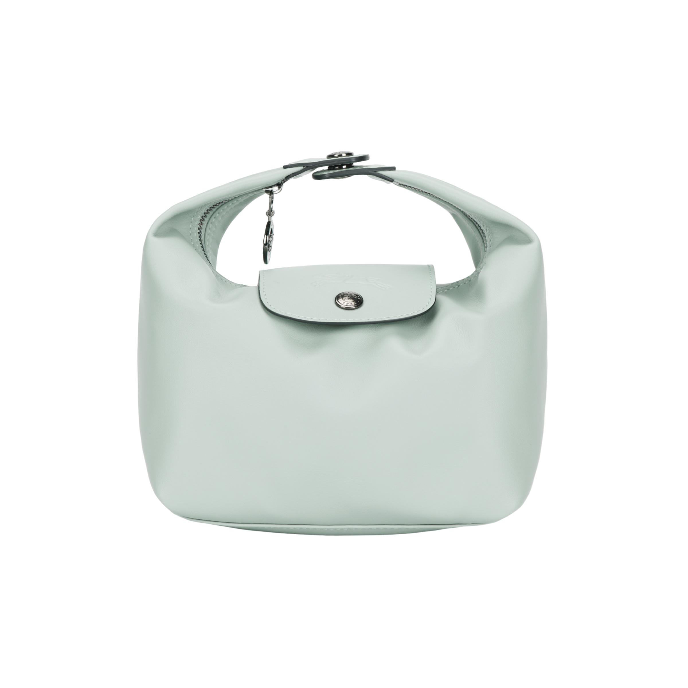 

Longchamp Le Pliage Xtra Logo Button Closure Leather Mini Handbag Women Handbag Mint-Green 10291987M07 Basic Set (Bag+Dust Bag)