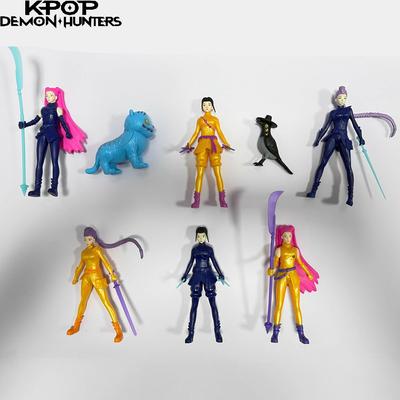 8 pezzi/Set Kpop Cacciatori di Demoni Action Figure Giocattolo Derpys Tigre Rumi Mira Zoey Sussy Statuetta Bambola Per Regalo ai Fan