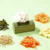 Hamster-Kauspielzeug für Zähne Kleintier-Futter Napf Natürliches Chinchilla-Kauspielzeug zur Anreicherung Spiel Hamster Chinchilla Kaninchen