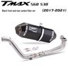 Applicable TMAX-530/560 Stainless Steel Exhaust with Carbon Head & Tail Sections