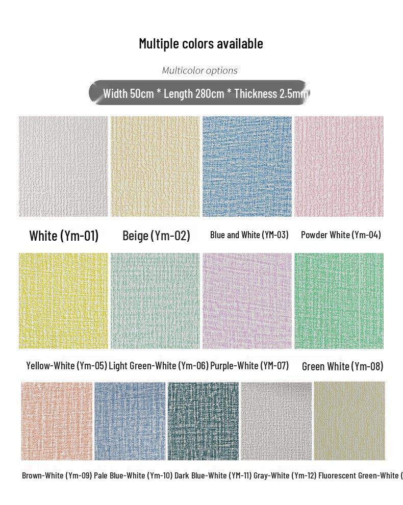 3D Self-Adhesive Linen Wallpaper: Thickened, Moisture-Proof, Light-Blocking, Thermal Insulation, Fire Retardant Aluminum Foil.