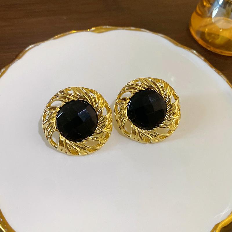 

Вінтажні срібні геометричні сережки-підвіски у формі ромба - Ретро прикраси в придворному стилі для жінок