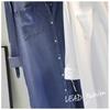 Spring Women's Clothing Shirt Medium Long Containing Cotton Shirt Loose Fit Long Sleeve Double Pocket Rolled Sleeve Thin Blouse