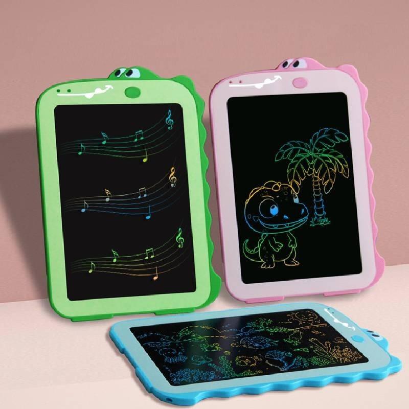 Colorful 10-inch Cartoon Dinosaur Unicorn Graffiti Educational Lcd Writing Tablet For Kids