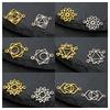 Teamer 3 Stück/Los Chakra Yoga Anhänger Edelstahl Anhänger Für Armband Halskette Schmuckherstellung Amulett Spirituelle Accessoires