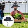 Outdoor Mountaineering Fishing Sun Hat With Large Solar Fan