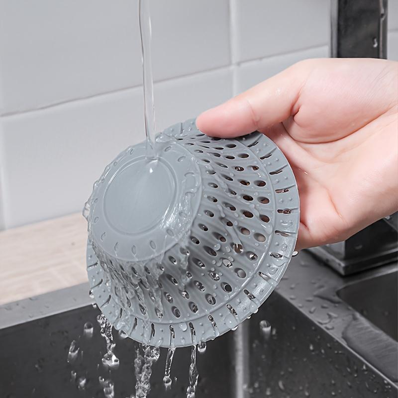 1 Stück Badewannenabfluss Haarfänger, Hochwertiger Silikon Duschhaarfänger, Faltbarer Haarschutz Geeignet für Pop-Up & Duschen