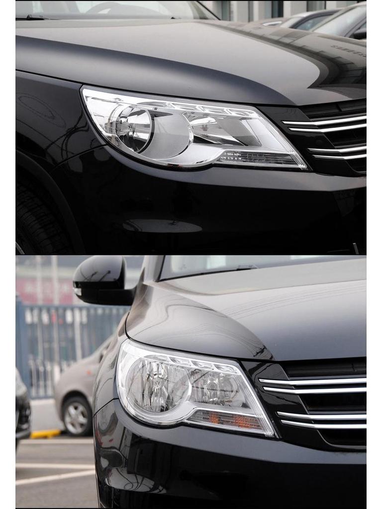 Compatible Transparent Headlight Covers for Tiguan Models 2009-2012