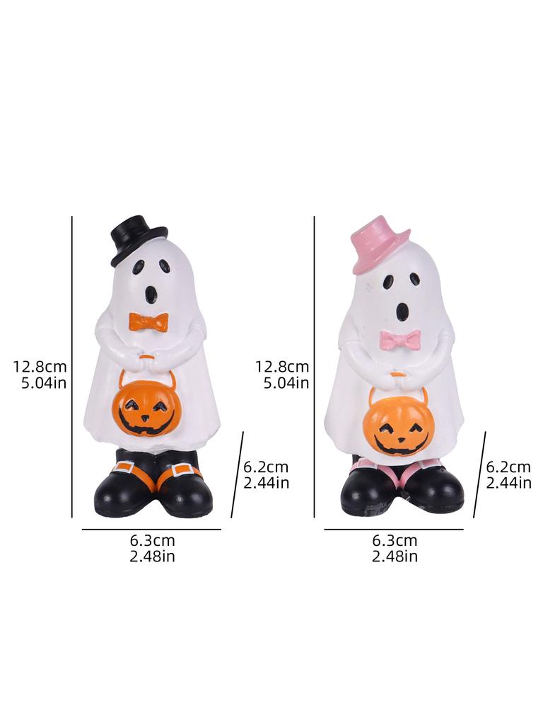 Halloween Couples Ghost Sculpture Creative Ghost Figurine Home Bedroom Entrance Decoration Holiday Figurine