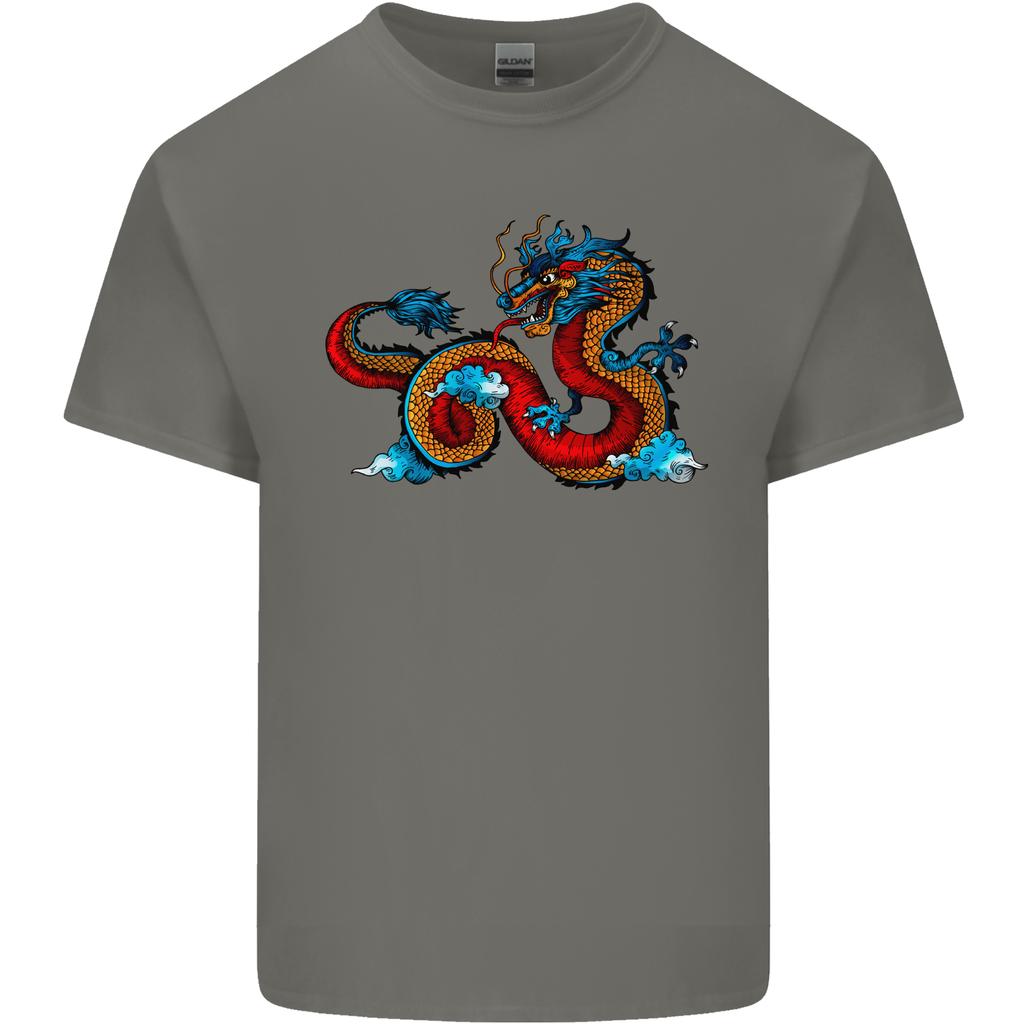 Oriental Style Dragon Unisexs Light Cotton TShirt
