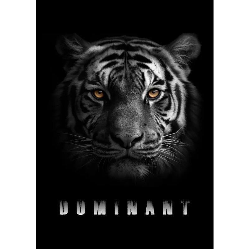 Animal Motivational Wall Art Lion Wolf Leopard Canvas Painting Entrepreneur Quotes Prints Posters Home Office Decor Frameless