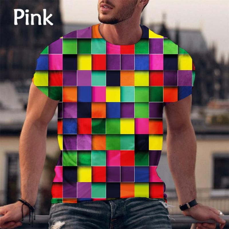 Fashion Vertigo Hypnotic 3d Printing T Shirt Men's Street Short Sleeve Hip-hop Style Cool T-shirt