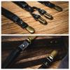 Tirantes Marrones para Hombre Clip de Tirante Retro Tirantes Simples de Cuero Negocios