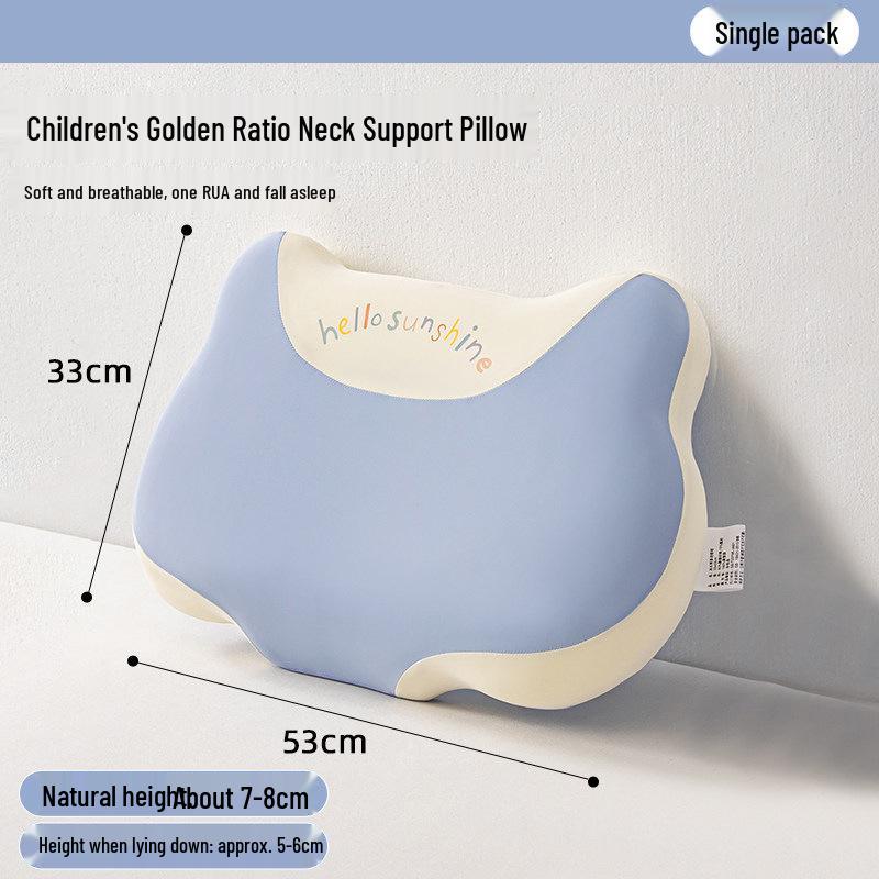 Children's Memory Foam Pillow: Neck Support & Sleep Aid for Ages 3-6, All-Season Comfort, Promotes Healthy Sleep