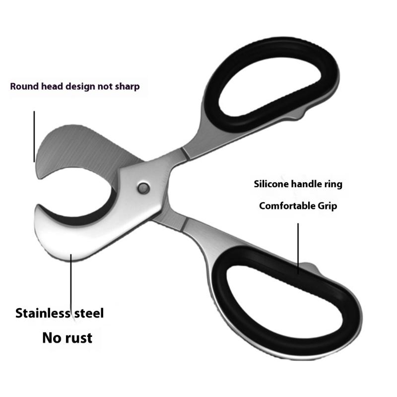 Stainless Steel Tablet Scissors Double Edged Blade For Precise Cutting Comfortable Handle Multipurpose Tool