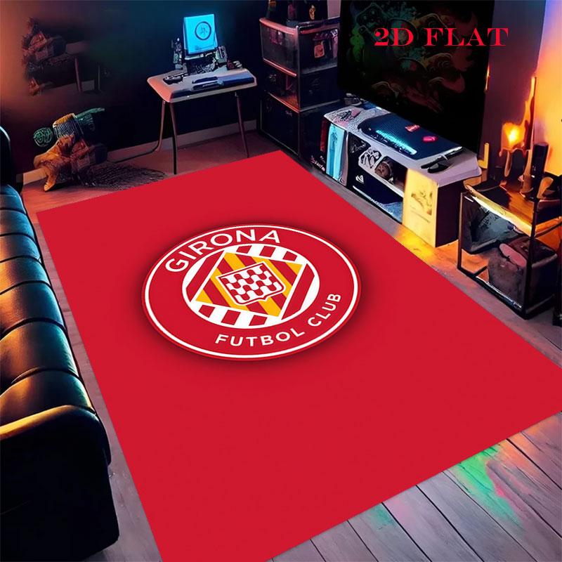 Girona FC Carpet Rug for Living Room Bedroom Home Sofa Decoration,Kids Play Nonslip Floor Mat