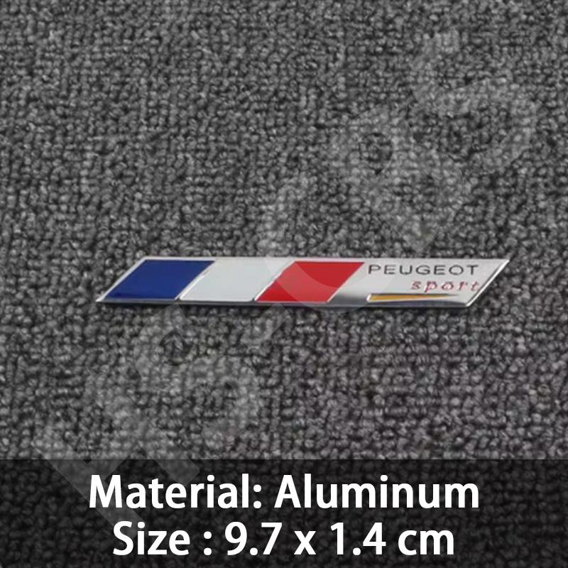 3D Aluminum Car Body Fender Logo Rear Trunk Stickers For Peugeot 308 408 108 RCZ 208 3008 107 106 206 207 301 4008 Car Styling