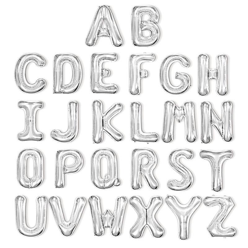 Aluminum Foil Balloon, English Letters, Birthday Party Wedding Decoration, 16" 32" 40"