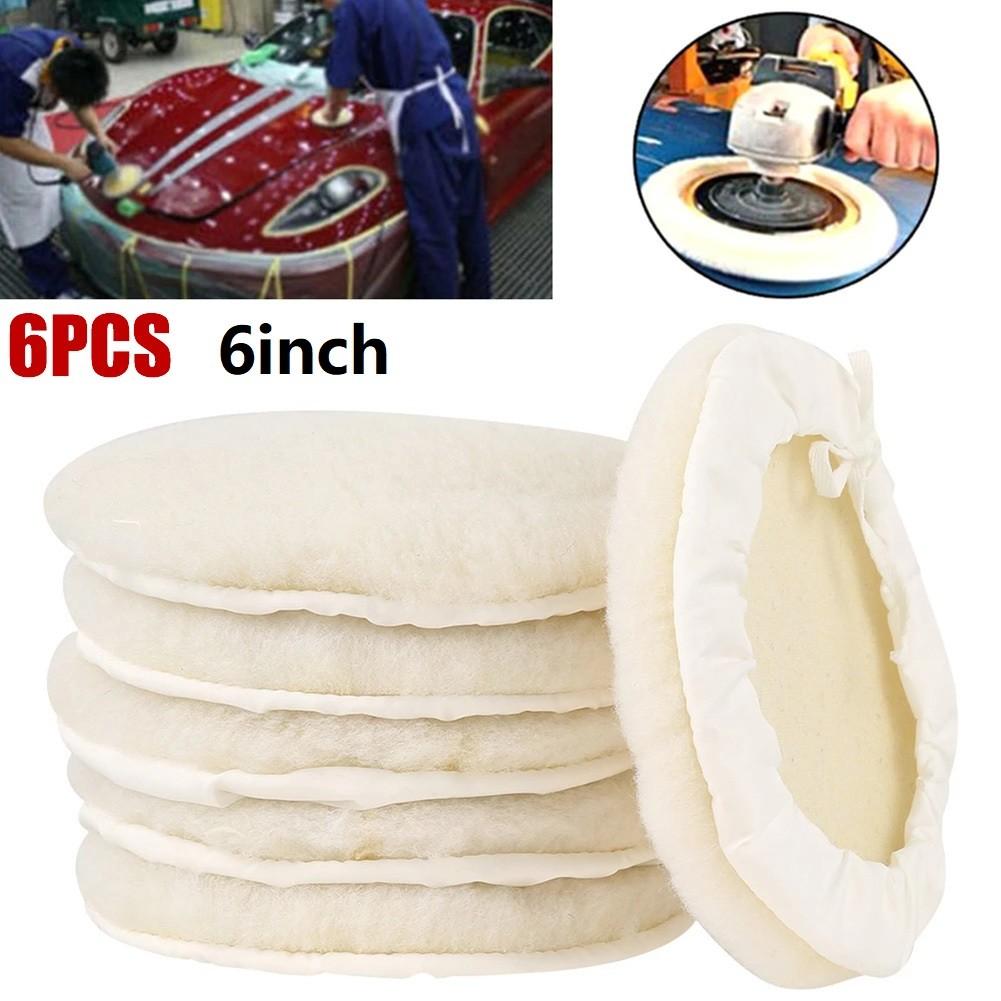 Car Buffing Pads 6Pcs Bonnet Buffing Pad Polisher Pad Wheel 6inch Buffer Polishing Polishing Polisher Usefully