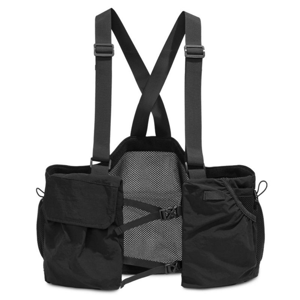 

Large Capacity Mountaineering Vest Bag Waterproof Cycling Storage Backpack Climbing чёрный