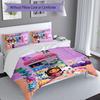 3pcs Gabby's Dollhouse1 pattern bedding set duvet cover set includes duvet cover &pillowcases, perfect all season bedroom decoration & gift
