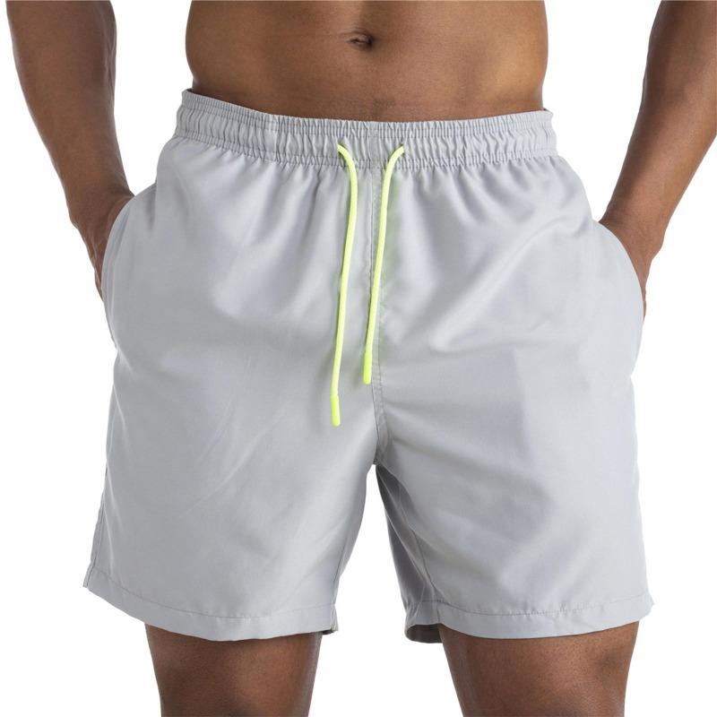 Men's Casual Color Outdoors Pocket Beach Work Trouser  Beach Shorts Pant
