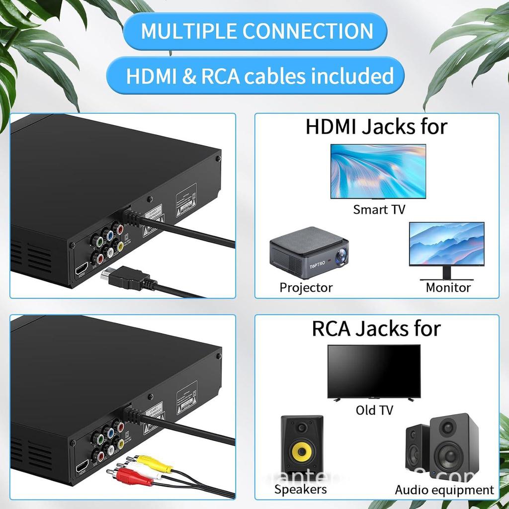 High-Definition Household DVD/EVD Player with VCD and Mini CD Support for Kids