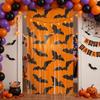 Foil Streamer Halloween Backdrop Fringe Curtain Halloween Door Curtain  Background Decor