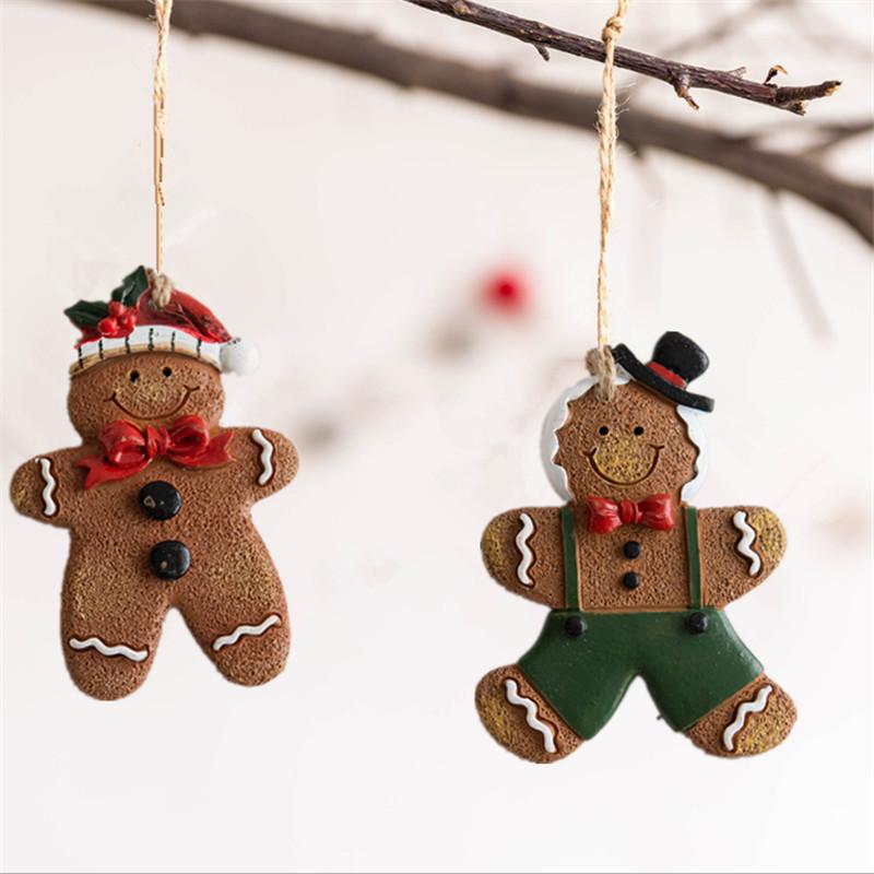 Christmas Resin Gingerbread Man Pendant