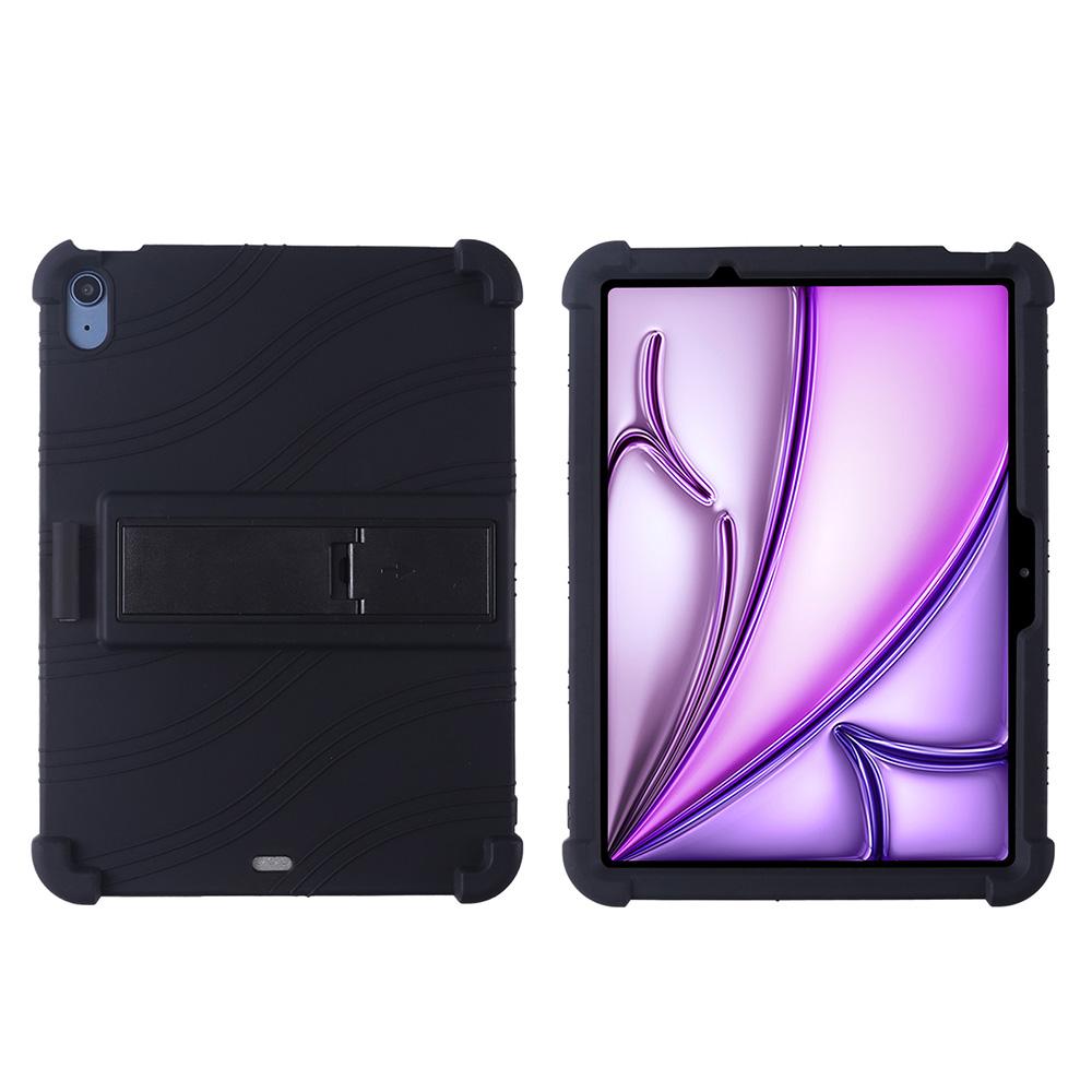 Soft Case for iPad Air 11 Inch (M4)2024(5thGen)Released for iPad Air 11 Inch Tablet Kids Friendly Soft Silicone Stand Cover