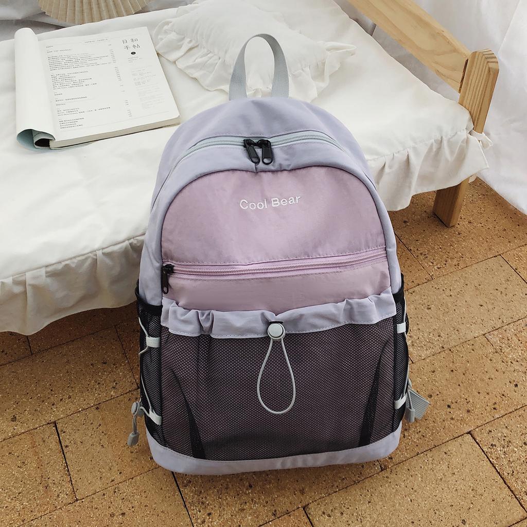 Schoolbag: New outdoor commuter backpack, large capacity ladies' backpack, junior and senior high school backpack, hiking backpack
