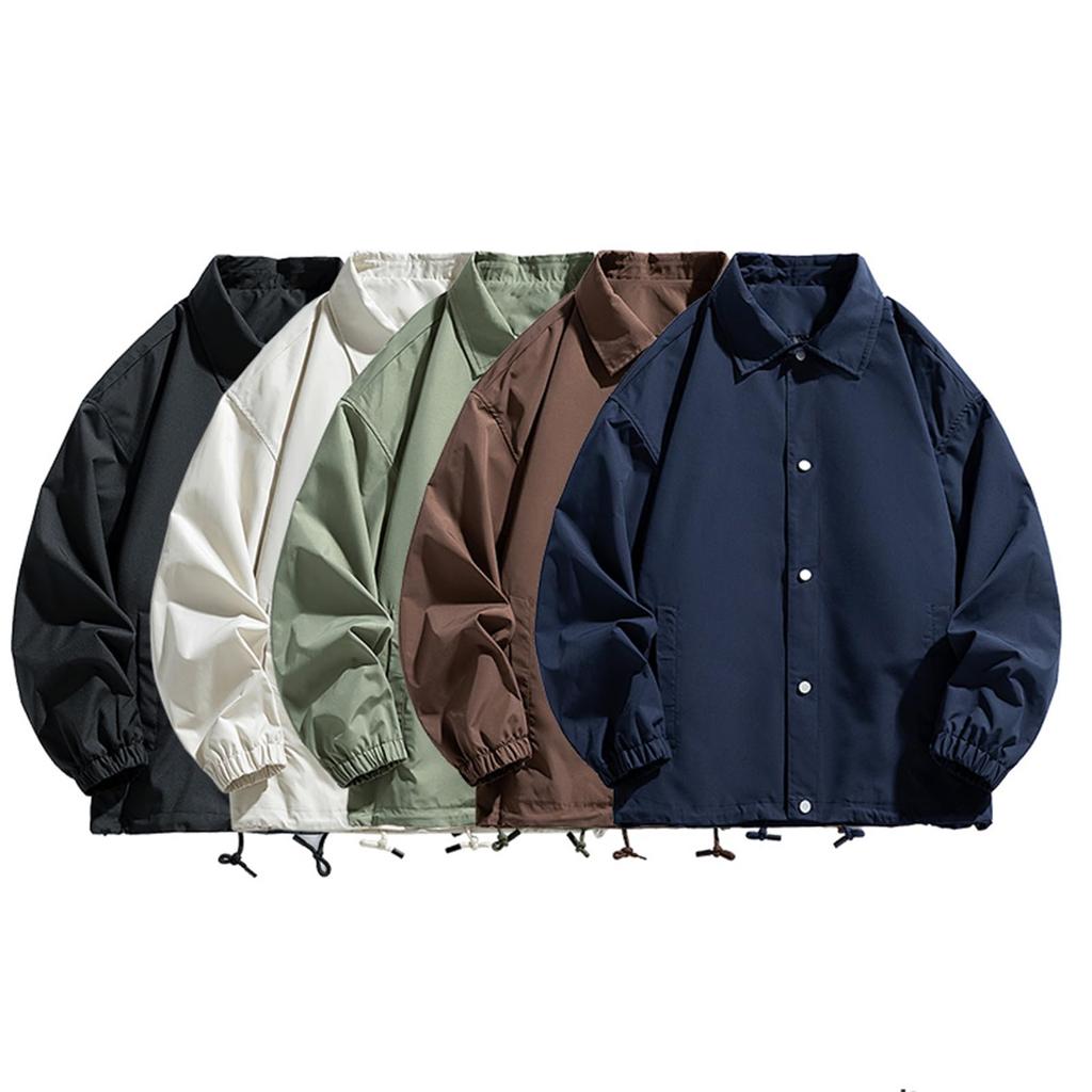 Coach Solid Mountain Outdoor Lightweight and Available in Plus Perfect for Casual and Spring Everyday and Sportswear [deenxinwa] Men's Jacket,
