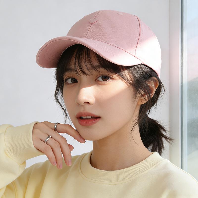 Versatile sunscreen hat, solid color temperament, face-showing small visor, Korean version of premium cap