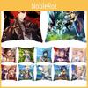 Genshin Impact Soft Polyester Peachskin Cushion Cover For Cozy Back Support